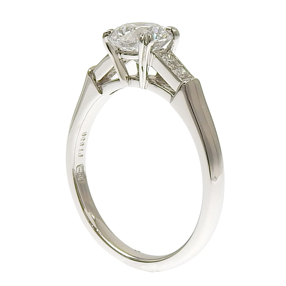 Harry Winston Platinum Diamond Ring D-FL-VG