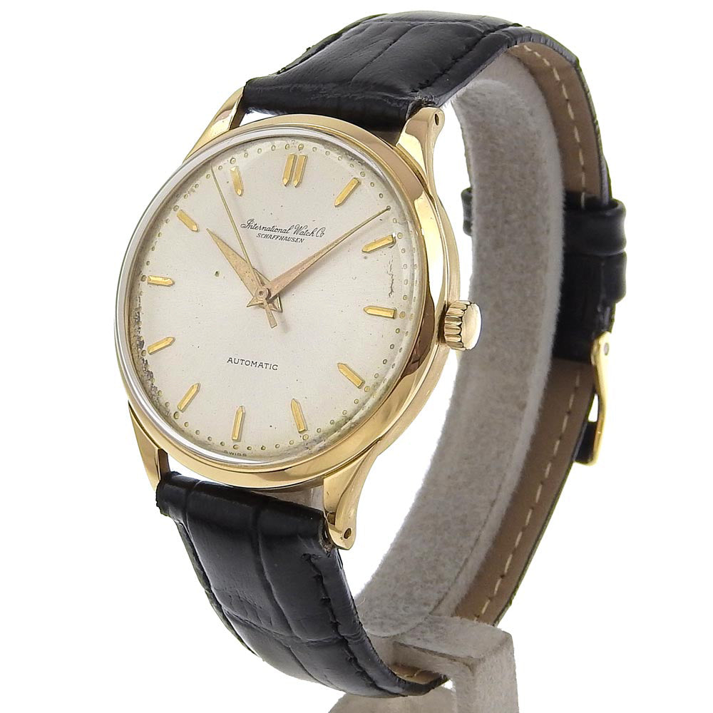 IWC Antique Watch Cal.109 K18 Yellow Gold Leather Automatic