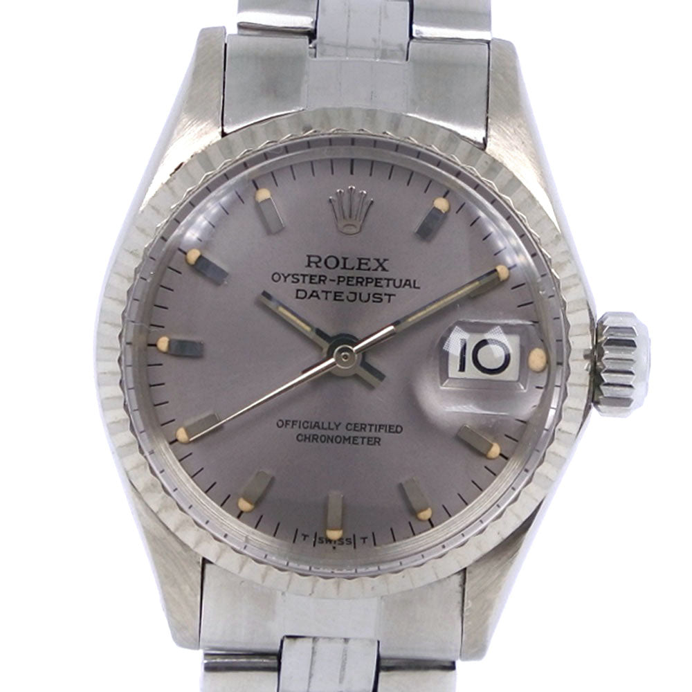 Rolex Datejust Automatic Watch White Gold Stainless Steel