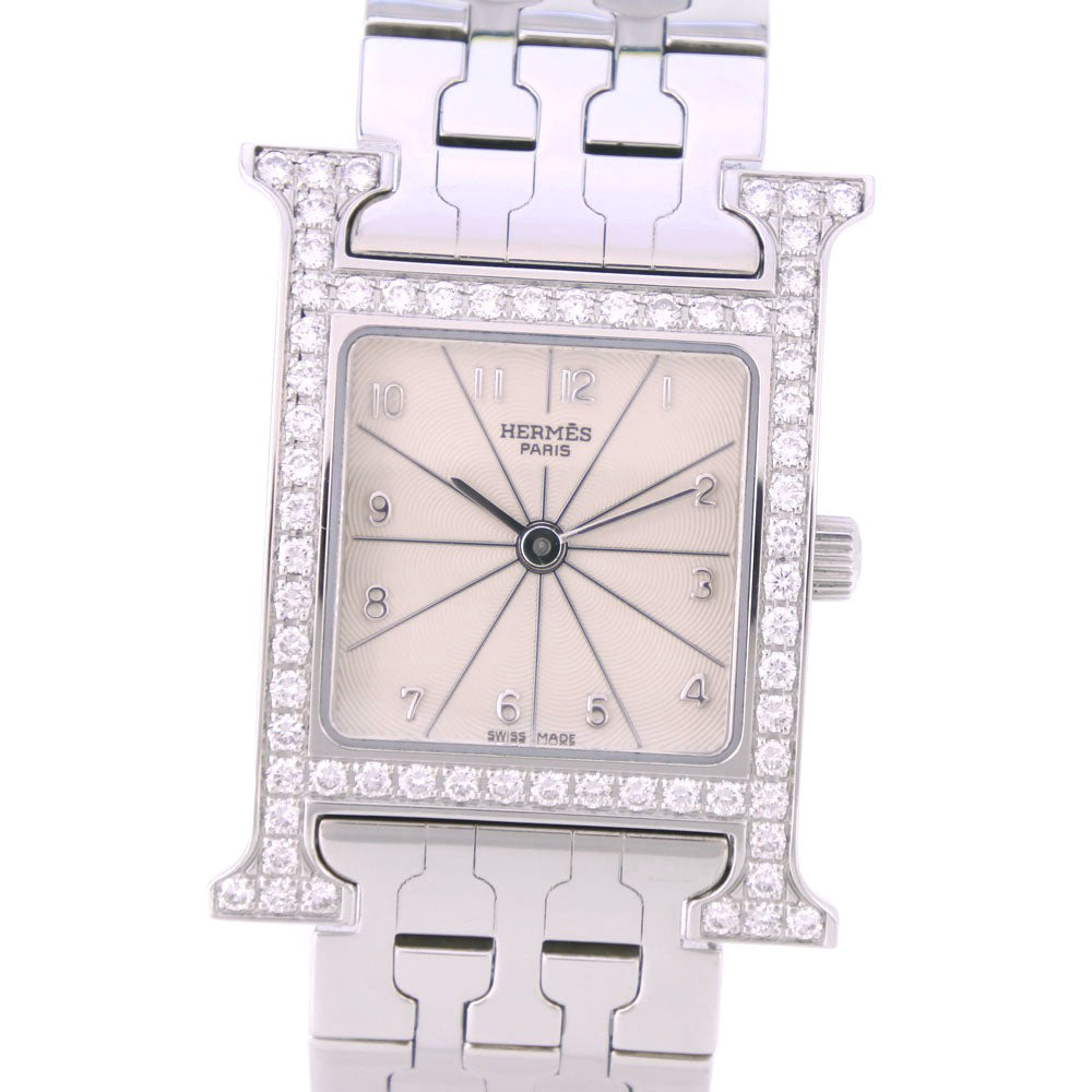 Hermes H Watch Quartz Stainless Steel