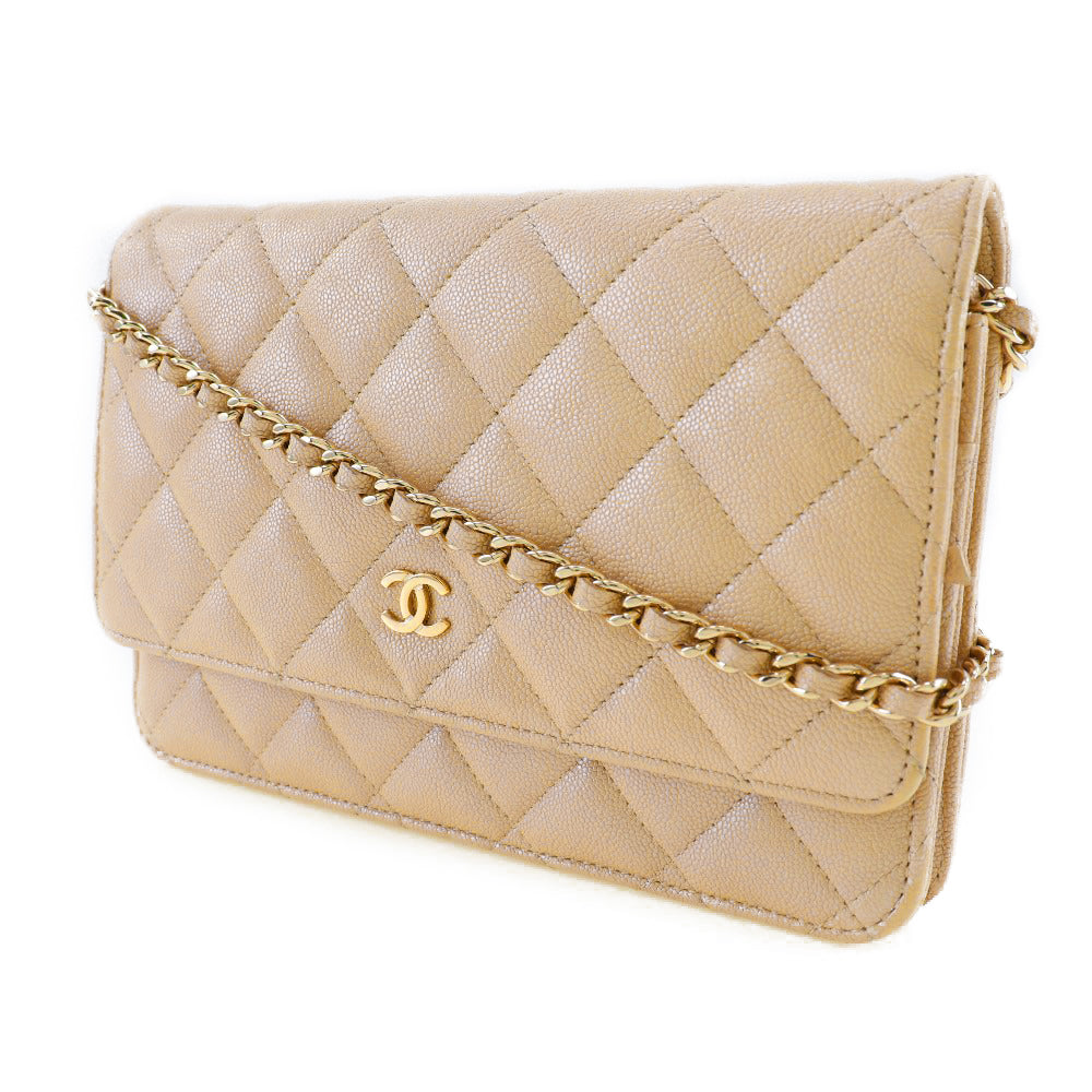 Chanel Classic Chain Wallet Caviar Skin