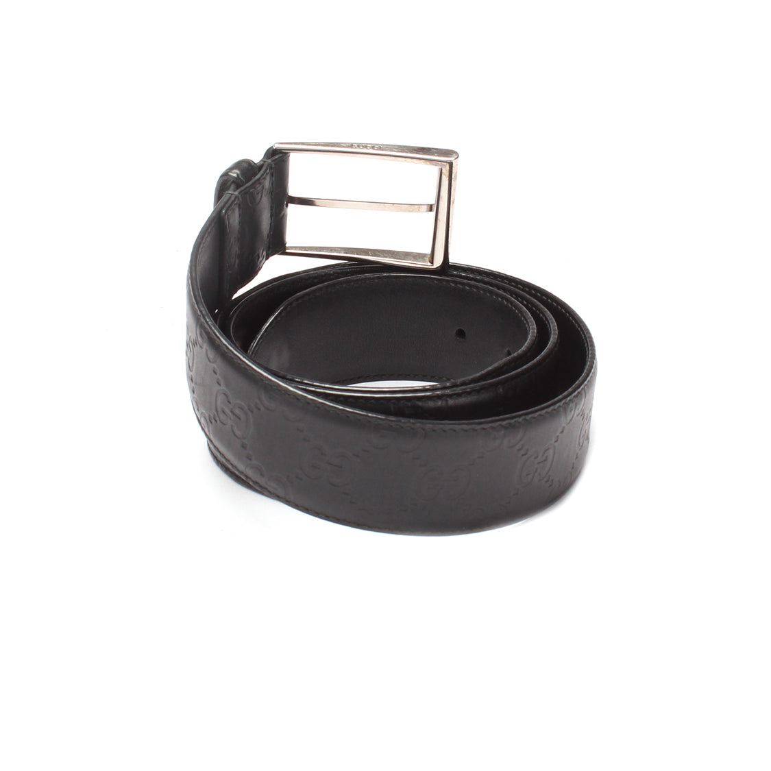 Gucci Leather Guccissima Buckle Belt  Leather Belt in Good condition