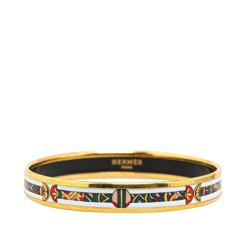 Hermes Enamel PM Cloisonne Bracelet Gold