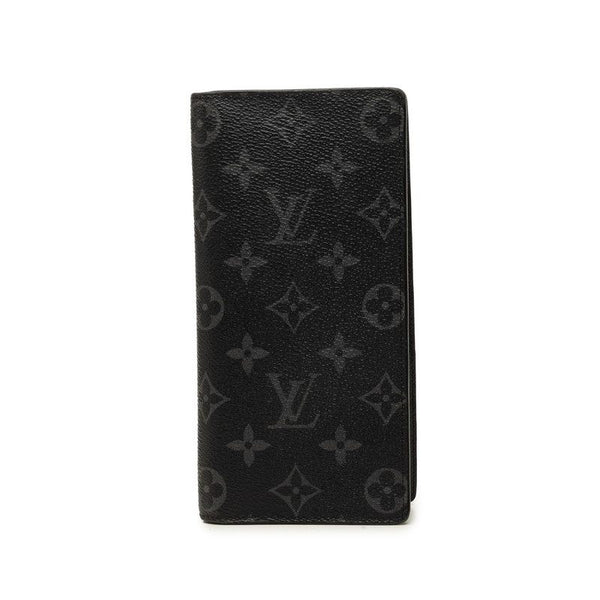 Louis Vuitton Porte Feuille Brazza Monogram Eclipse Long Wallet