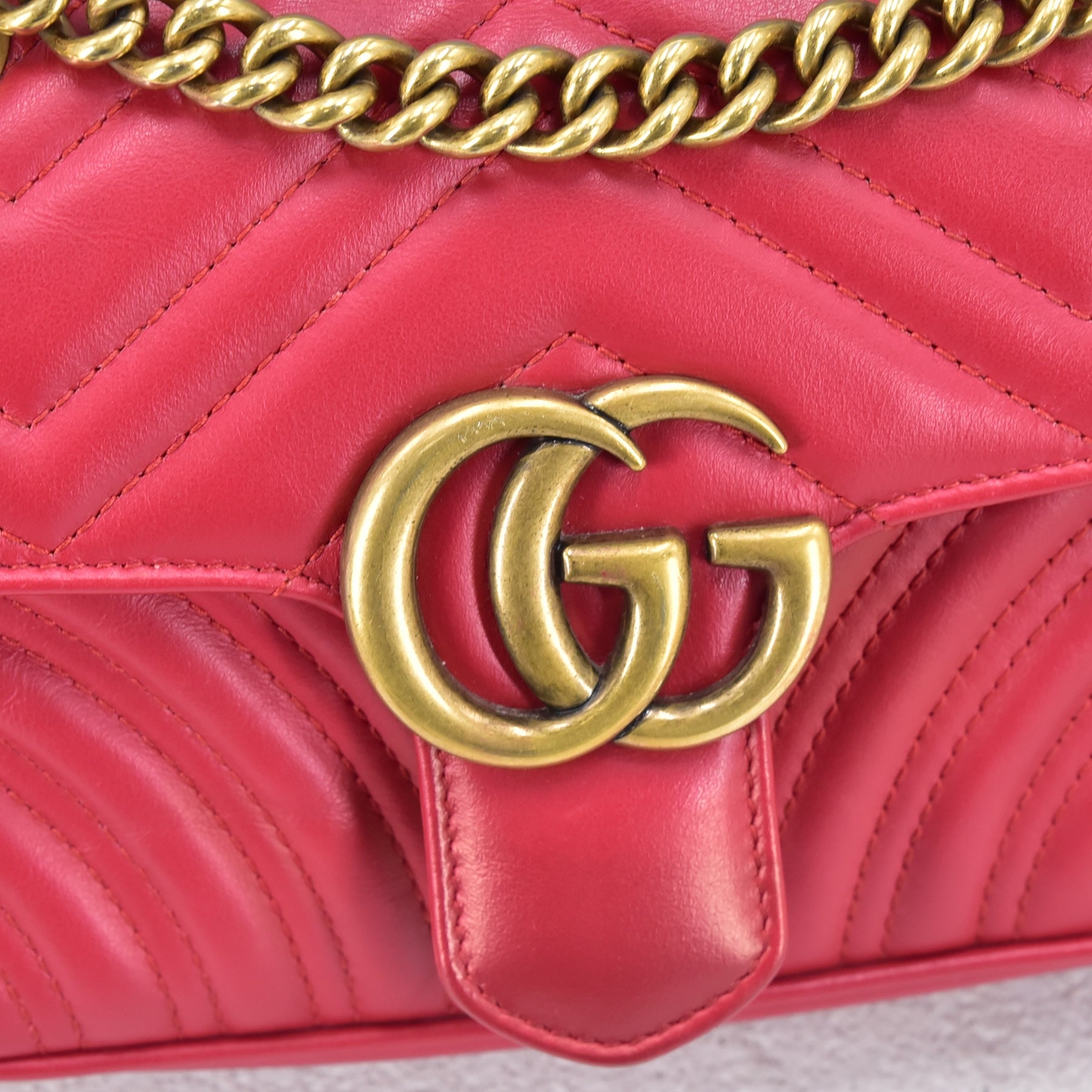 Mini GG Marmont Matelasse Shoulder Bag 446744