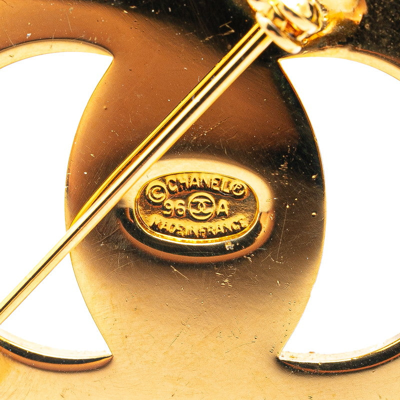 Chanel Vintage Coco Mark Turnlock Brooch