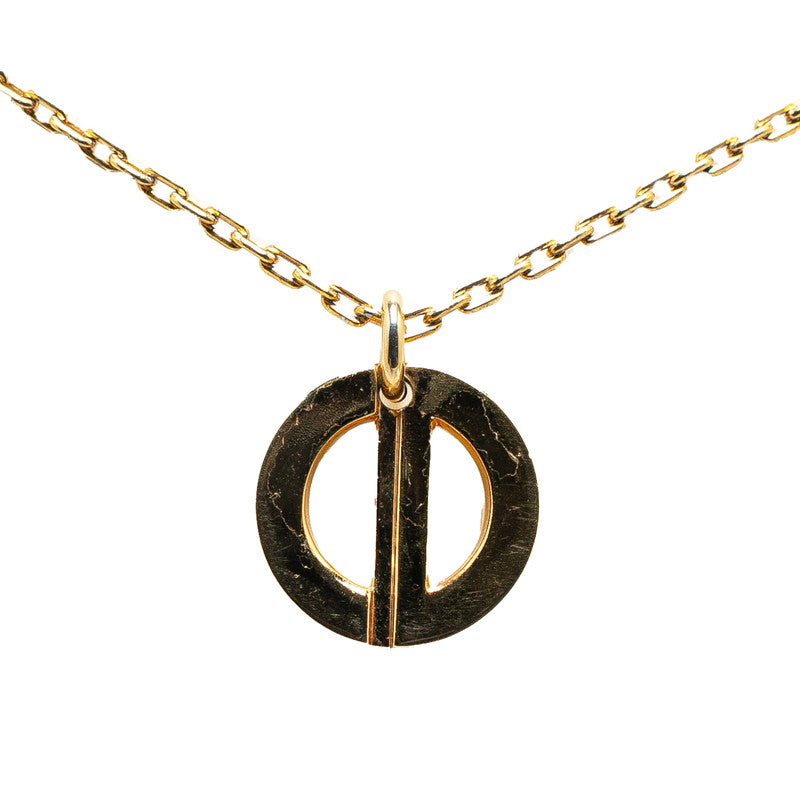 Dior Gold Plated CD Logo Necklace in Great Condition