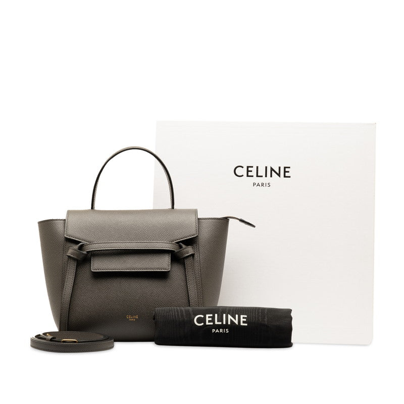 Celine Nano Belt Bag  Handbag Leather S-AI-1282 in