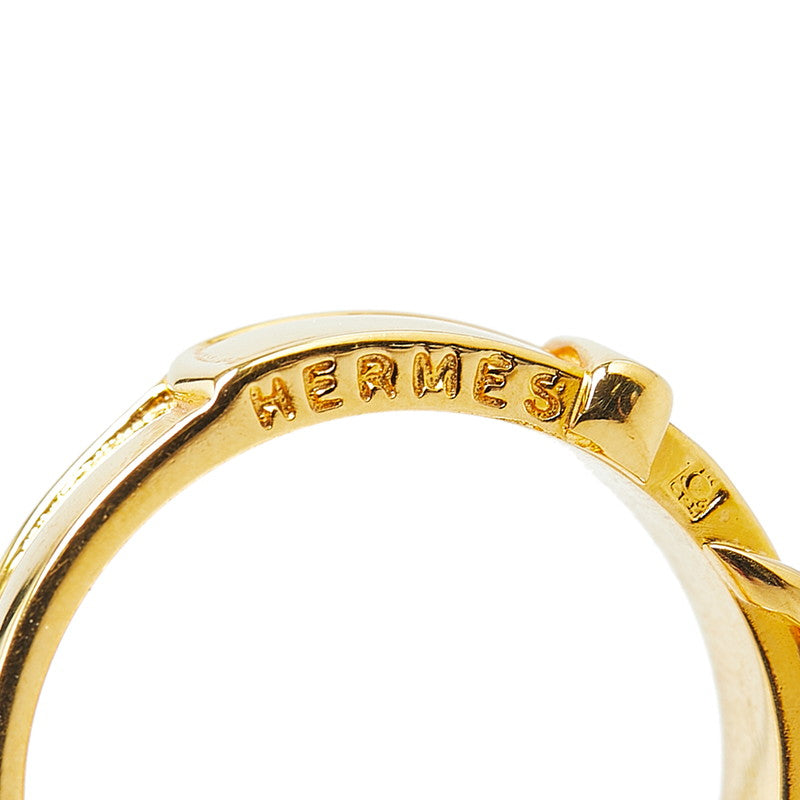 Hermes Gold Plated Scarf Ring