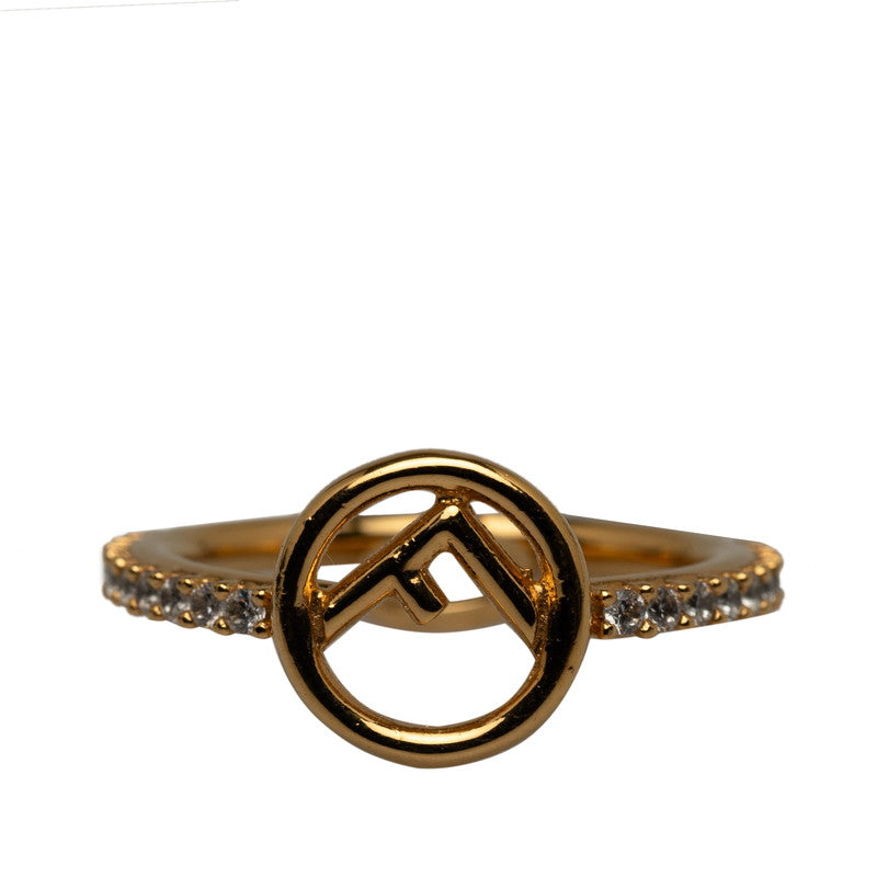 Fendi F Logo Crystal Ring Ring Metal IT2920 in