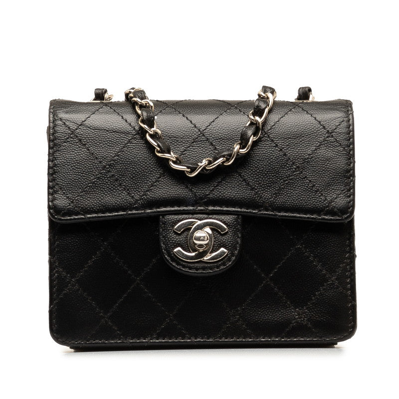 Chanel CC Caviar Mini Classic Crossbody Bag  Leather Shoulder Bag in Good condition