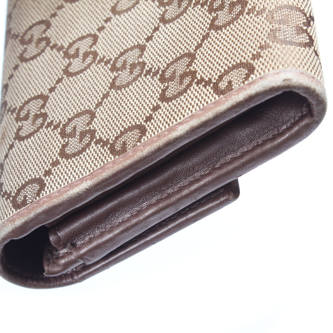 Gucci GG Canvas Lovely Heart Long Wallet Canvas Long Wallet 251861 in Good Condition