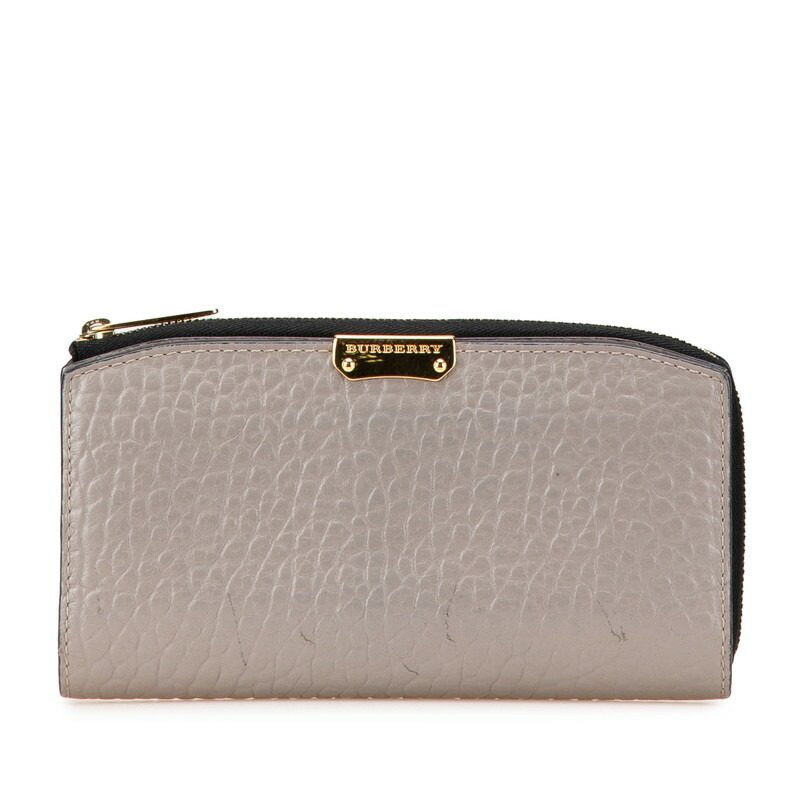 Burberry Leather Long Wallet