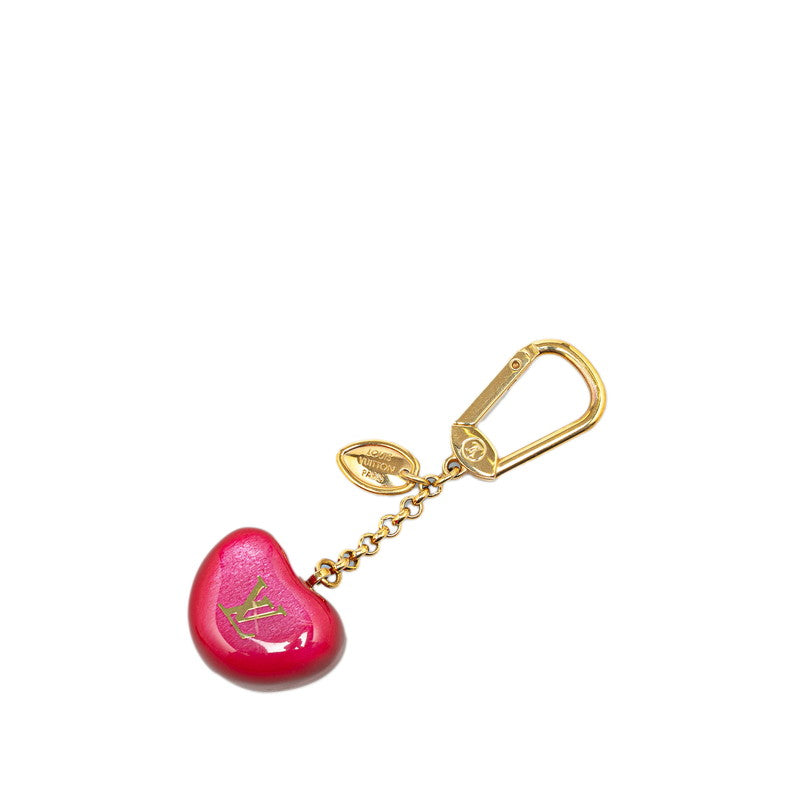 Louis Vuitton Heart Apple Charm Keychain M66495 in Very Good Condition