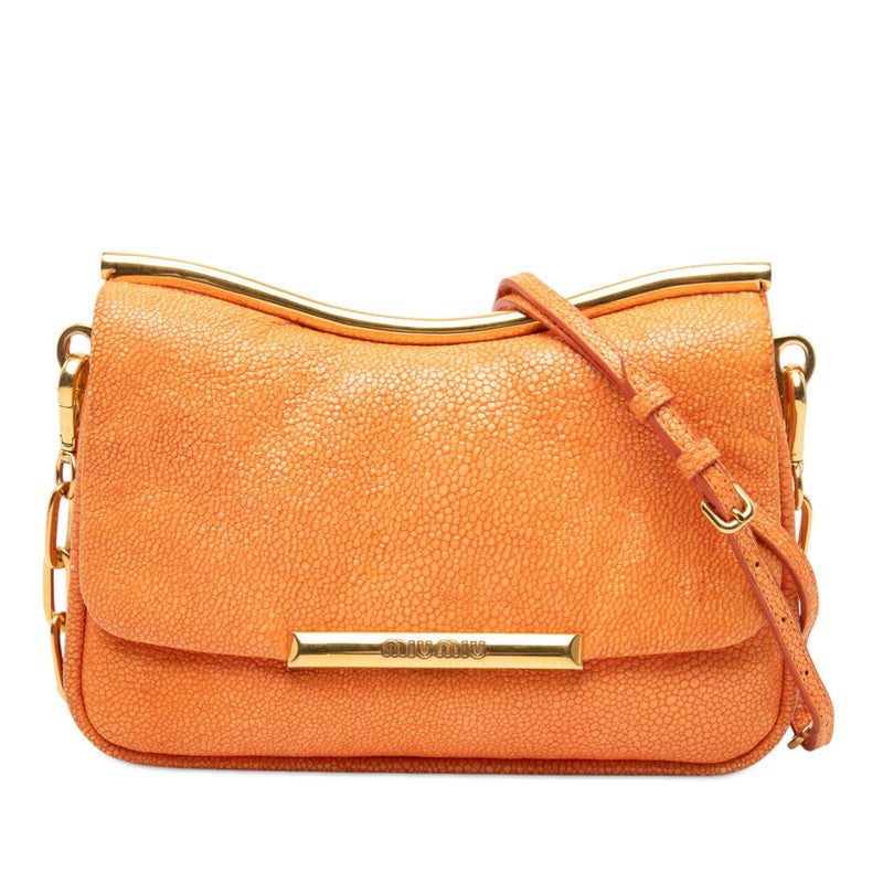 Miu Miu Leather Chain Shoulder Bag