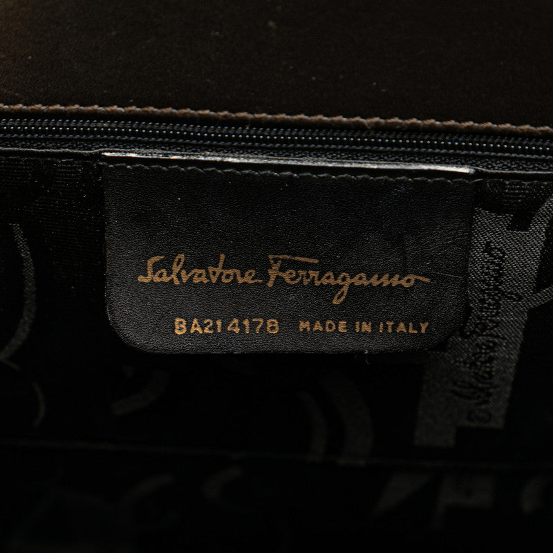 Salvatore Ferragamo Vara Ribbon Leather Handbag