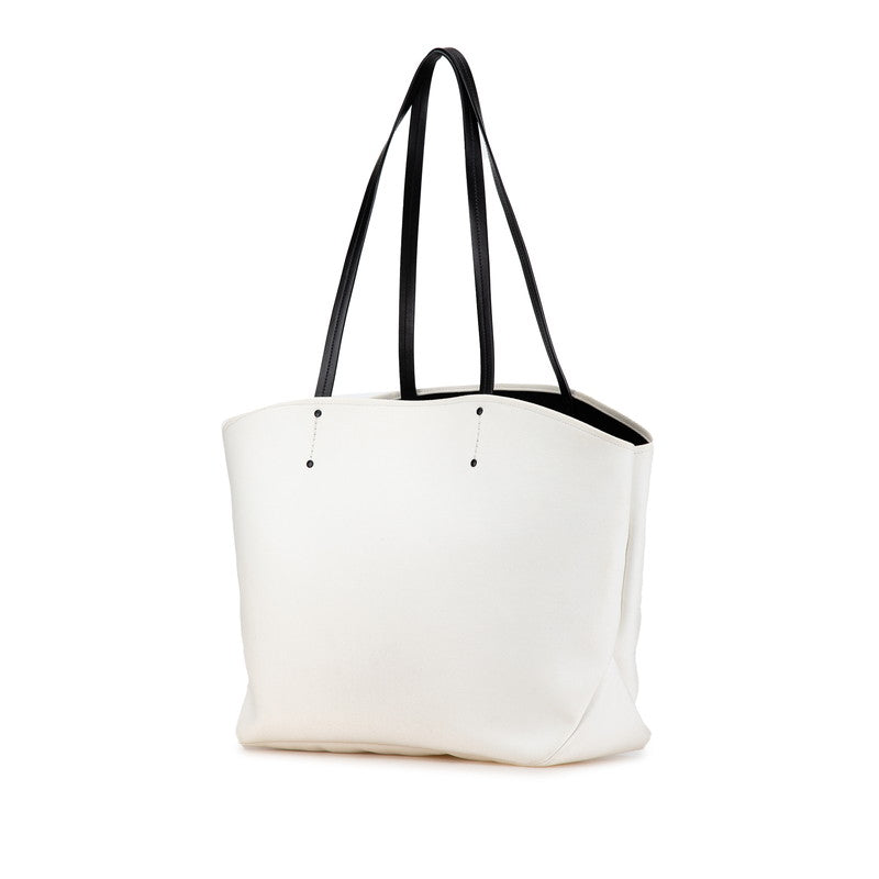 Prada Canapa Banana Tote Bag Canvas Leather