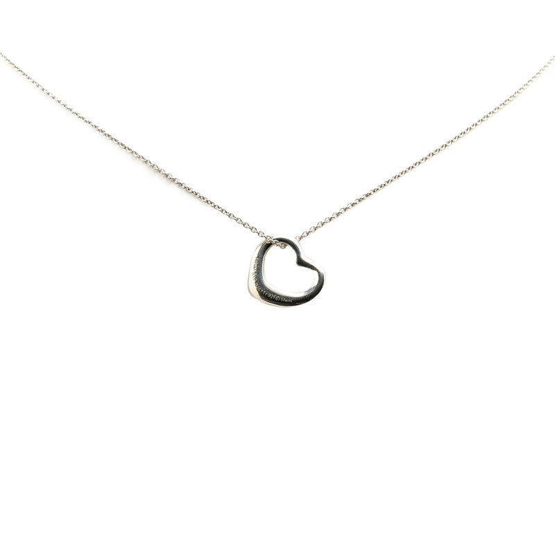 Tiffany & Co Open Heart Necklace Silver