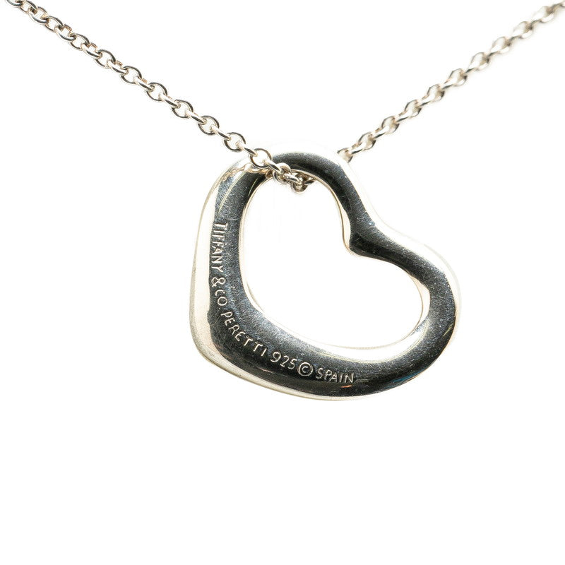 Tiffany & Co Open Heart Necklace Silver