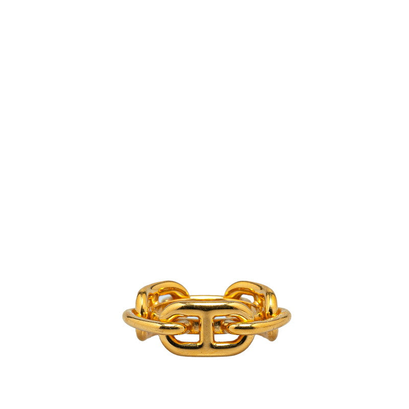 Hermes Chain D'Ancre Scarf Ring Gold