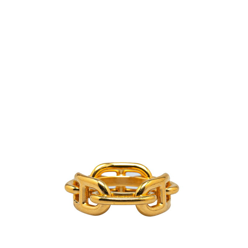 Hermes Chain D'Ancre Scarf Ring Gold