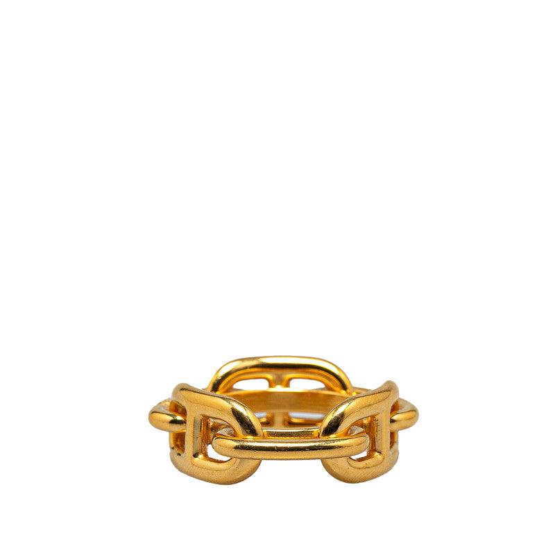 Hermes Chain D'Ancre Scarf Ring Gold