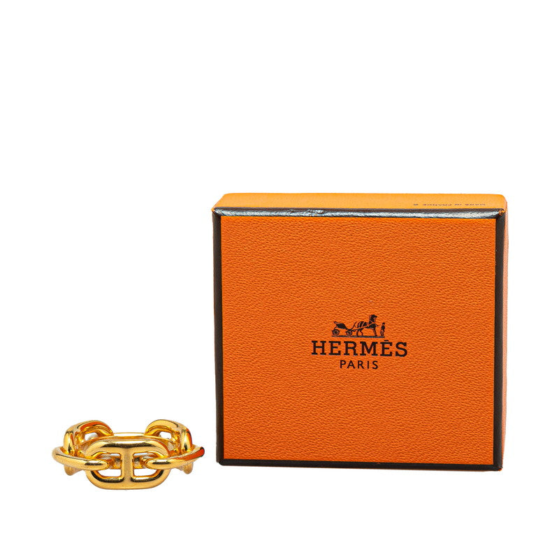 Hermes Chain D'Ancre Scarf Ring Gold