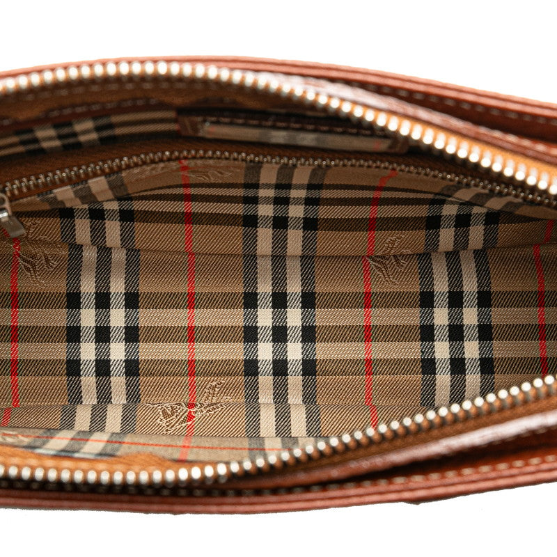 Burberry Nova Check Leather Clutch Bag in Great Condition