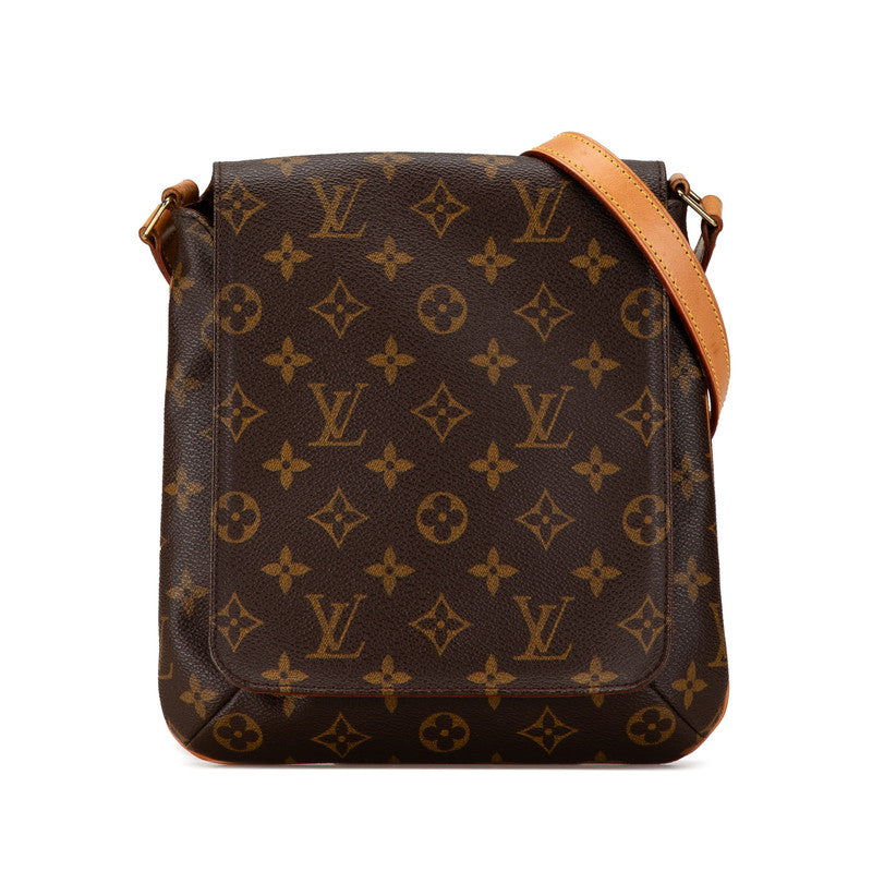 Louis Vuitton Monogram Musette Salsa Short Shoulder Bag M51258 Brown PVC Leather in Very Good Condition