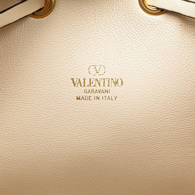 Valentino V Logo Leather Chain Shoulder Bag