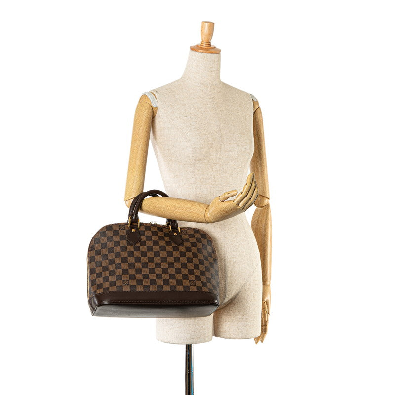 Louis Vuitton Damier Alma PM Handbag Brown