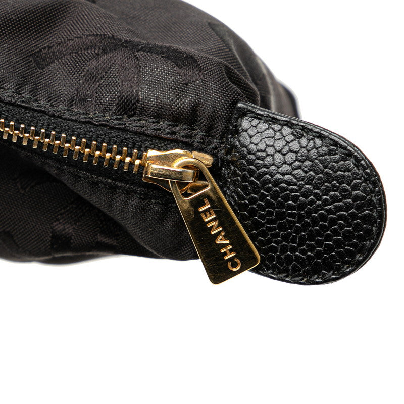 Chanel Caviar Skin Double Flap Chain Shoulder Bag