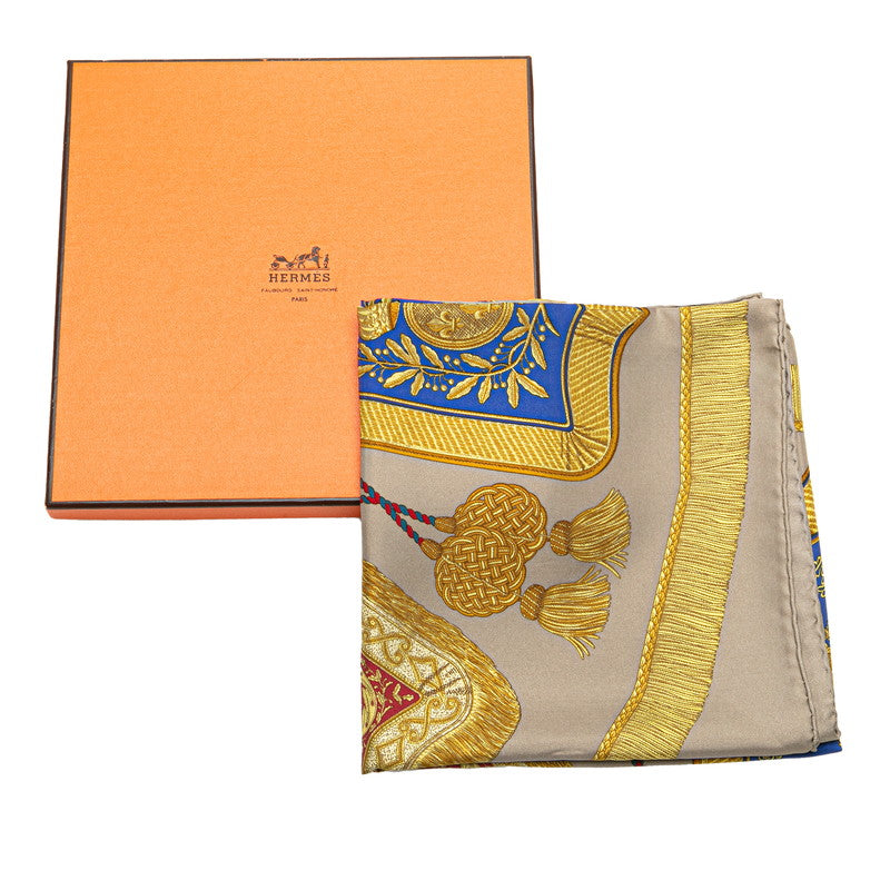 Hermes Silk Scarf Carre 90 Poste et Cavalerie