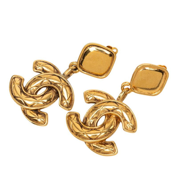Chanel Matelasse Coco Mark Earrings