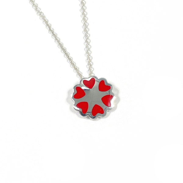 Tiffany & Co. Paloma Picasso Crown of Hearts Silver Necklace