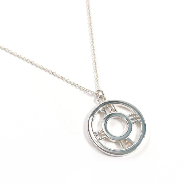 Tiffany & Co. Atlas Open Medallion Silver Necklace