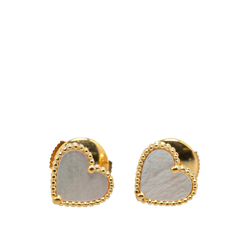 Van Cleef & Arpels 18K  Sweet Alhambra Hearts Earrings  Metal Earrings in Good condition