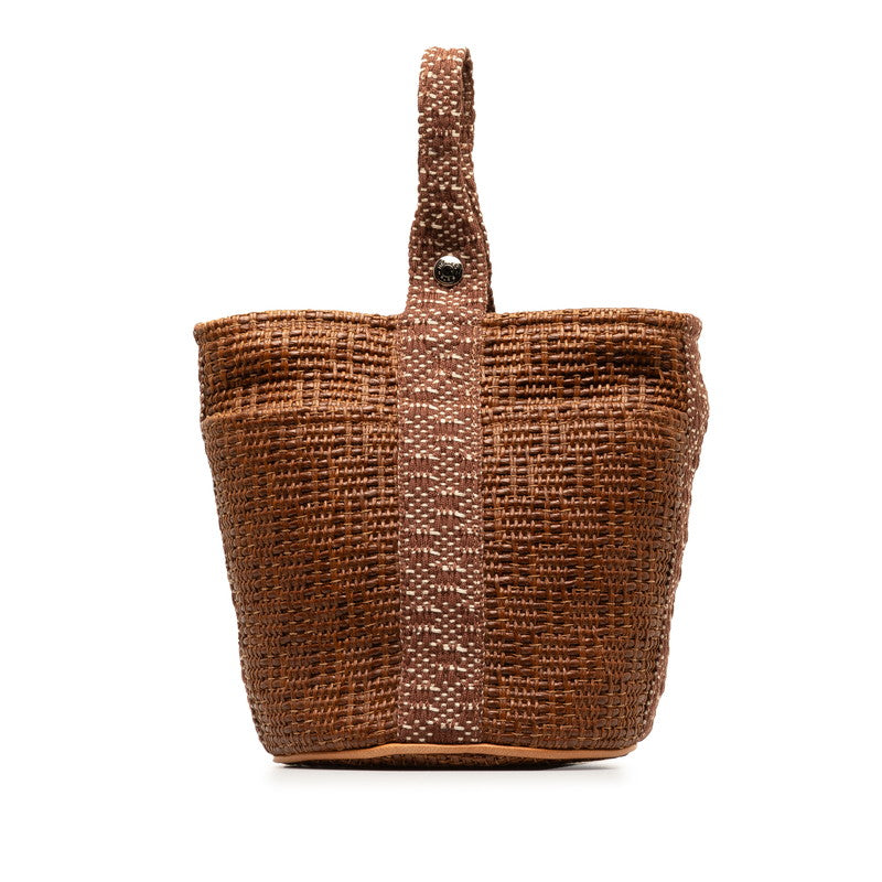 Hermes  Saxo Straw Bag Natural Material Handbag in Good condition