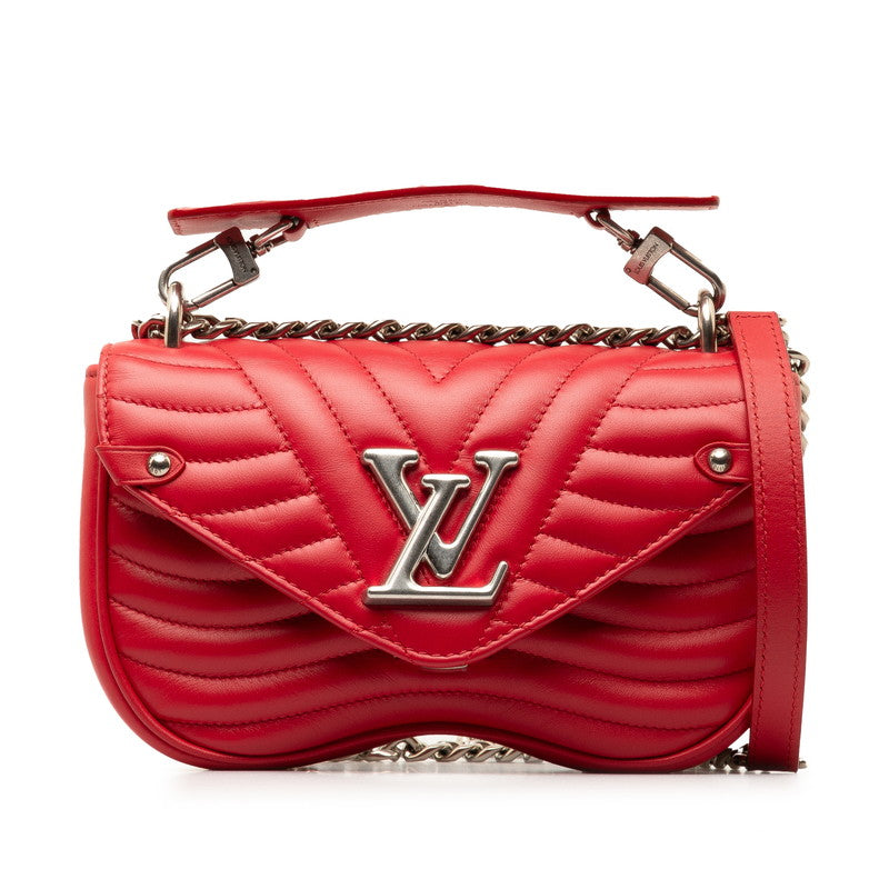 Louis Vuitton New Wave Chain Bag PM Leather Shoulder Bag M51930 in Excellent condition