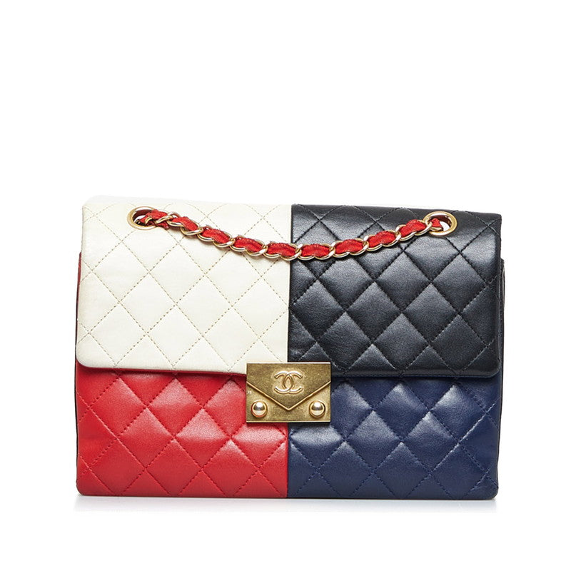 CC Clasp Quilted Leather Single Flap Bag 401368