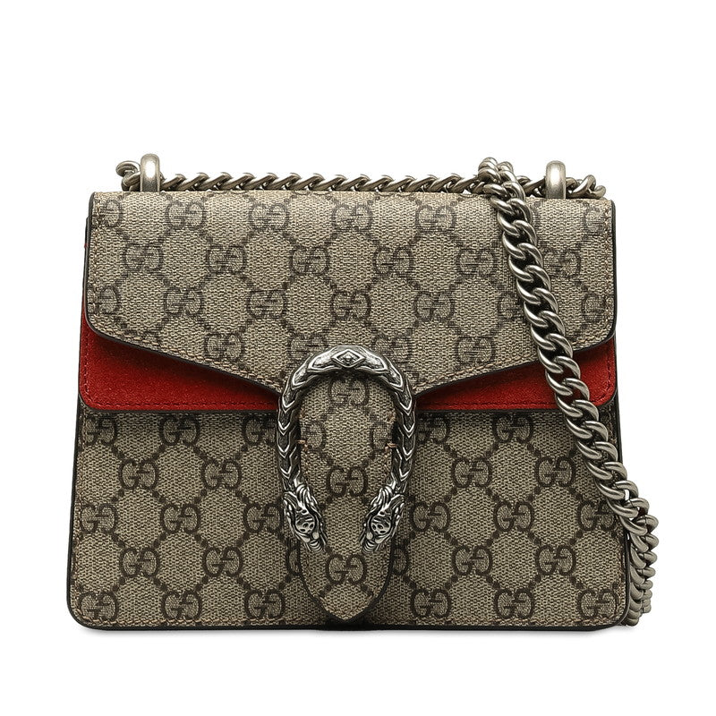 Gucci Mini GG Supreme Dionysus Shoulder Bag Canvas Shoulder Bag 421970 in Excellent condition