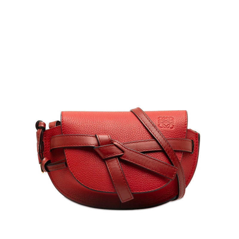 Loewe Mini Gate Leather Belt Bag  Leather Shoulder Bag 321.12.U62 in Excellent condition