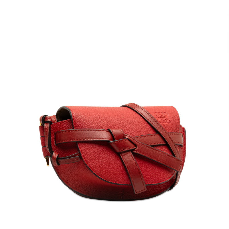 Loewe Mini Gate Leather Belt Bag  Leather Shoulder Bag 321.12.U62 in Excellent condition
