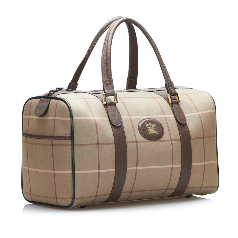 Plaid Canvas Travel Bag