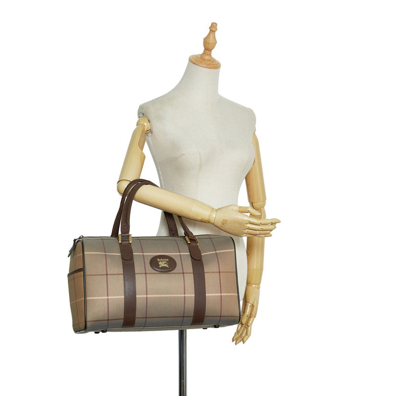 Plaid Canvas Travel Bag