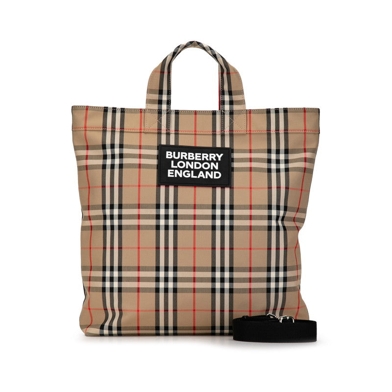 Burberry House Check Canvas Tote Bag Canvas Tote Bag in Excellent condition