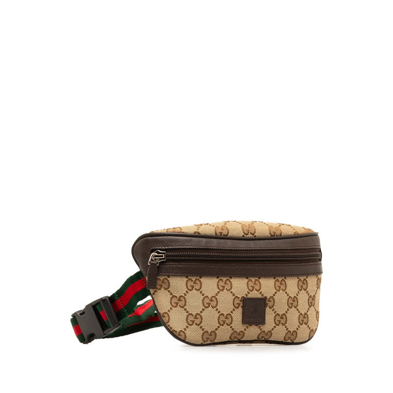 Gucci GG Canvas Web Belt Bag  Canvas Belt Bag 311159 in Good condition