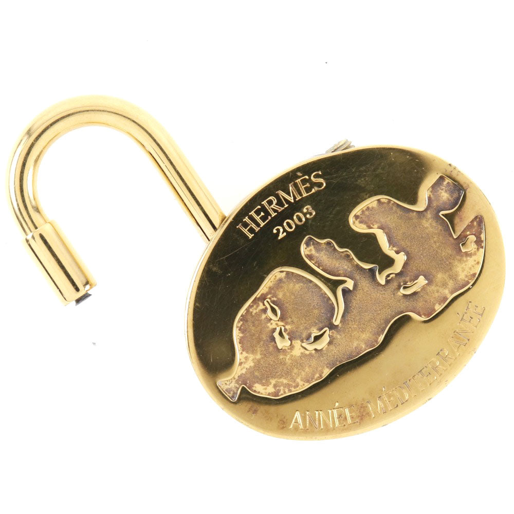 Hermes Gold Plated Cadena Keychain