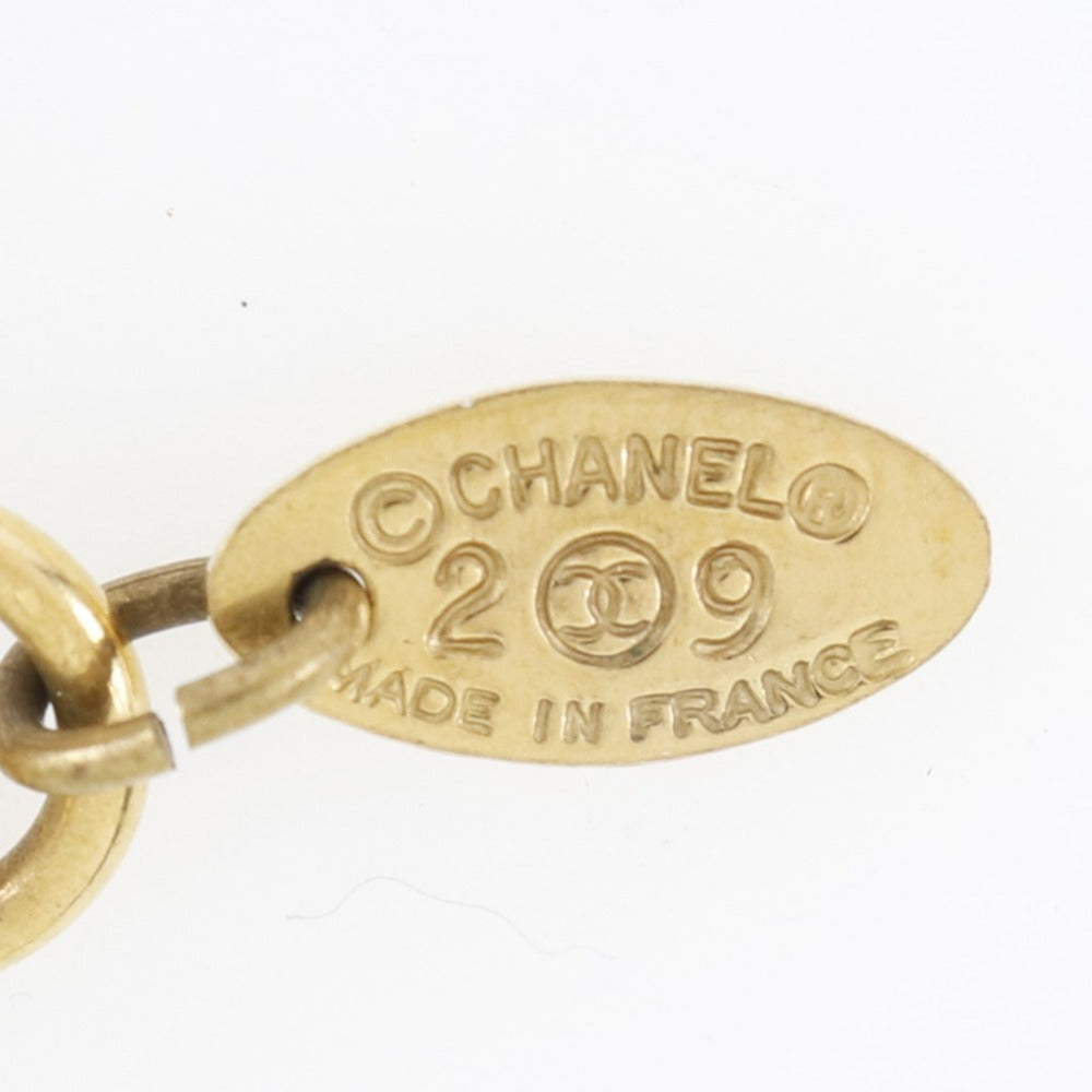 Chanel Necklace Gold Plated Coin