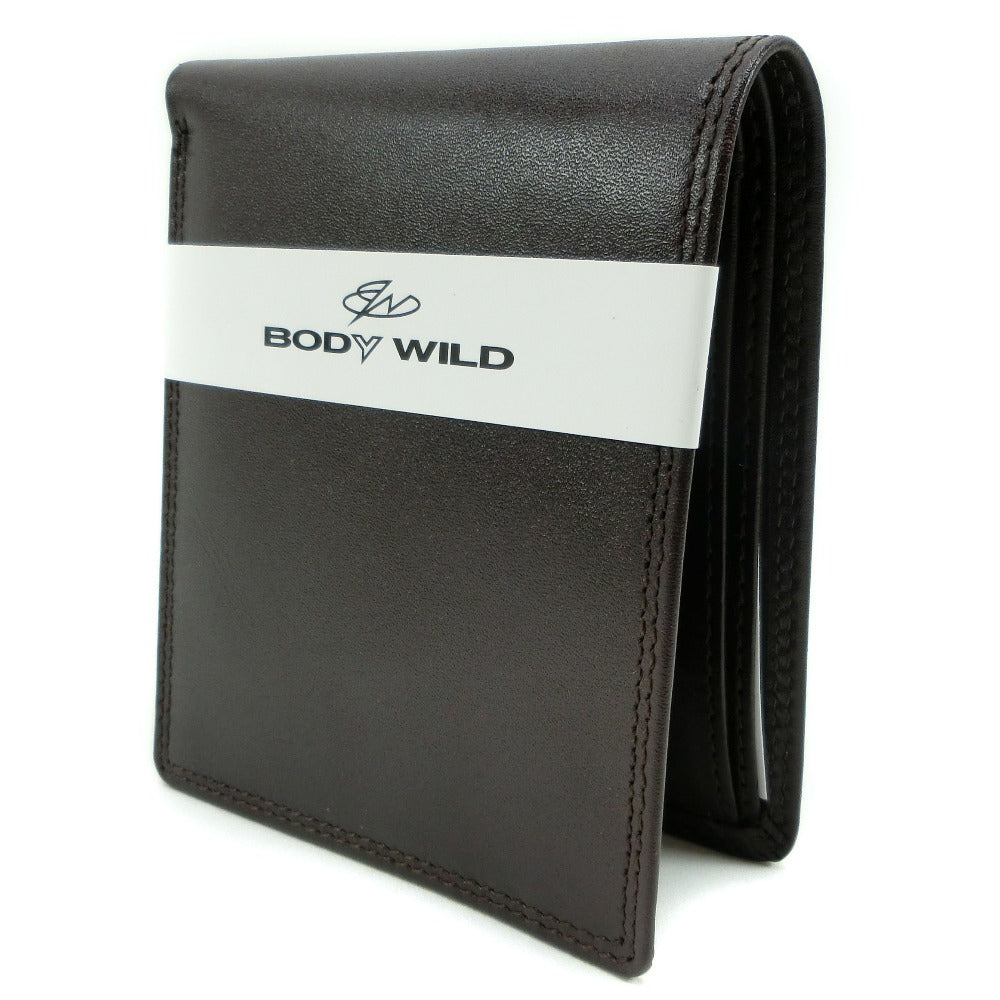 Body Wild Bifold Leather Wallet Brown